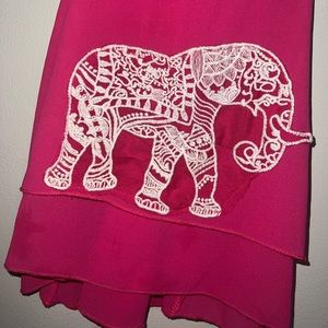 Cute crocheted elephant top